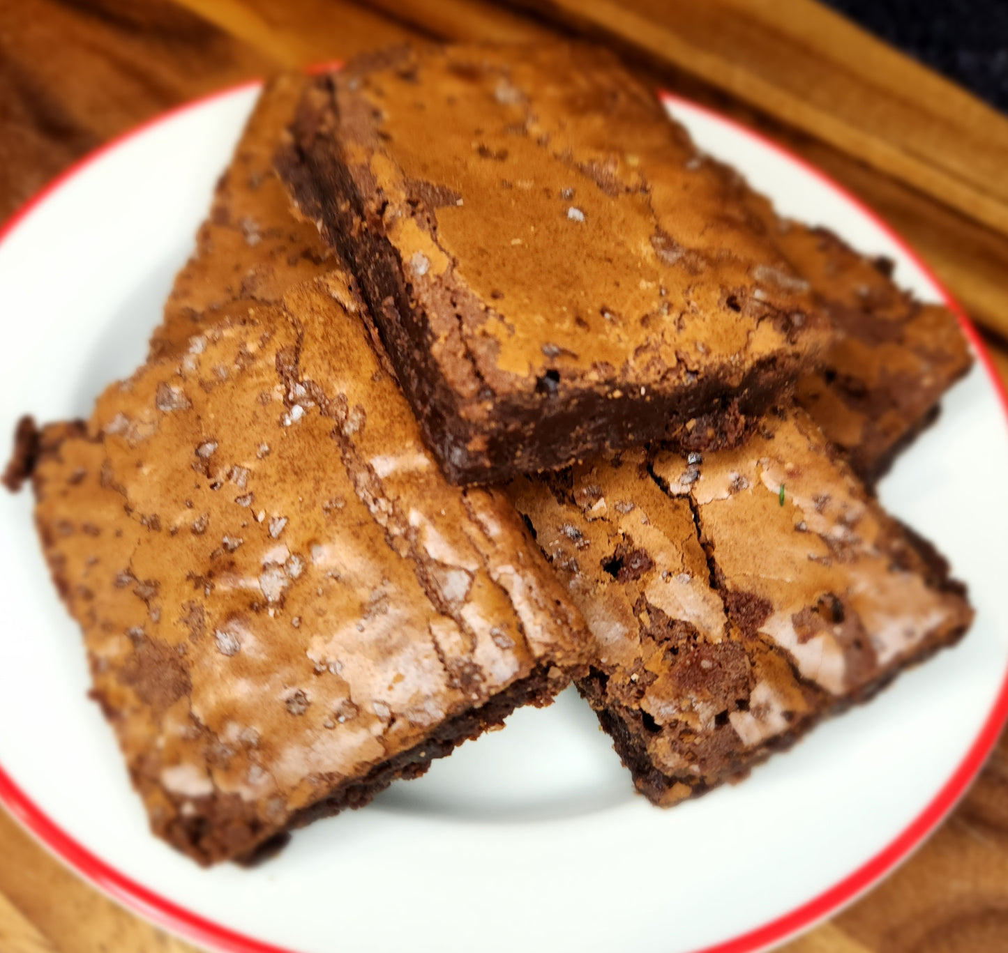 Crinkly Fudgie Brownies