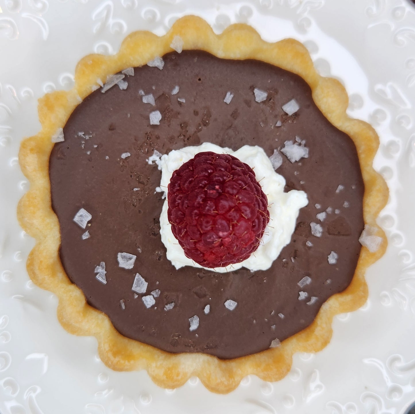 Tartelette au Chocolat - with Rum & Sea Salt Flakes