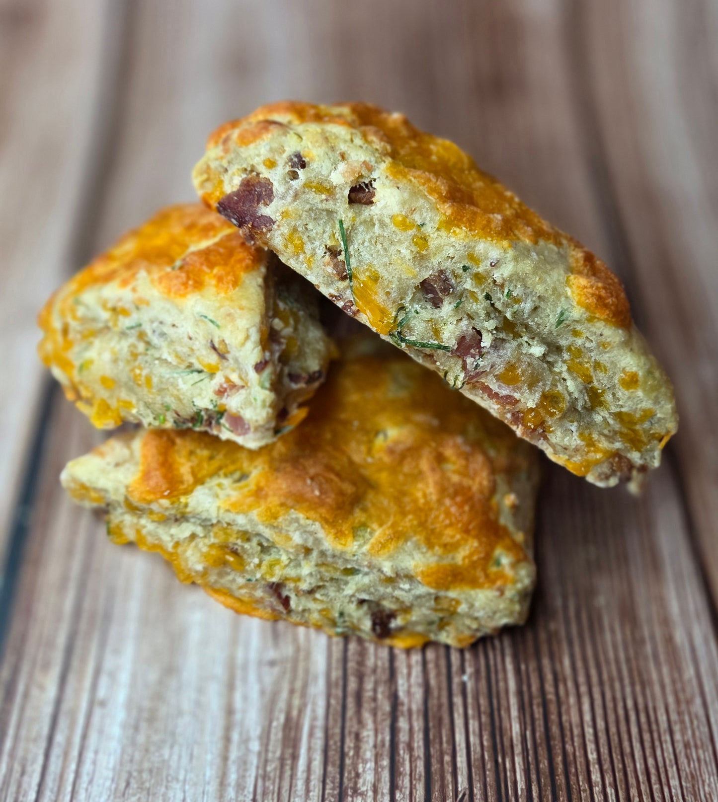 Savory Bacon, Cheddar & Chives Scones