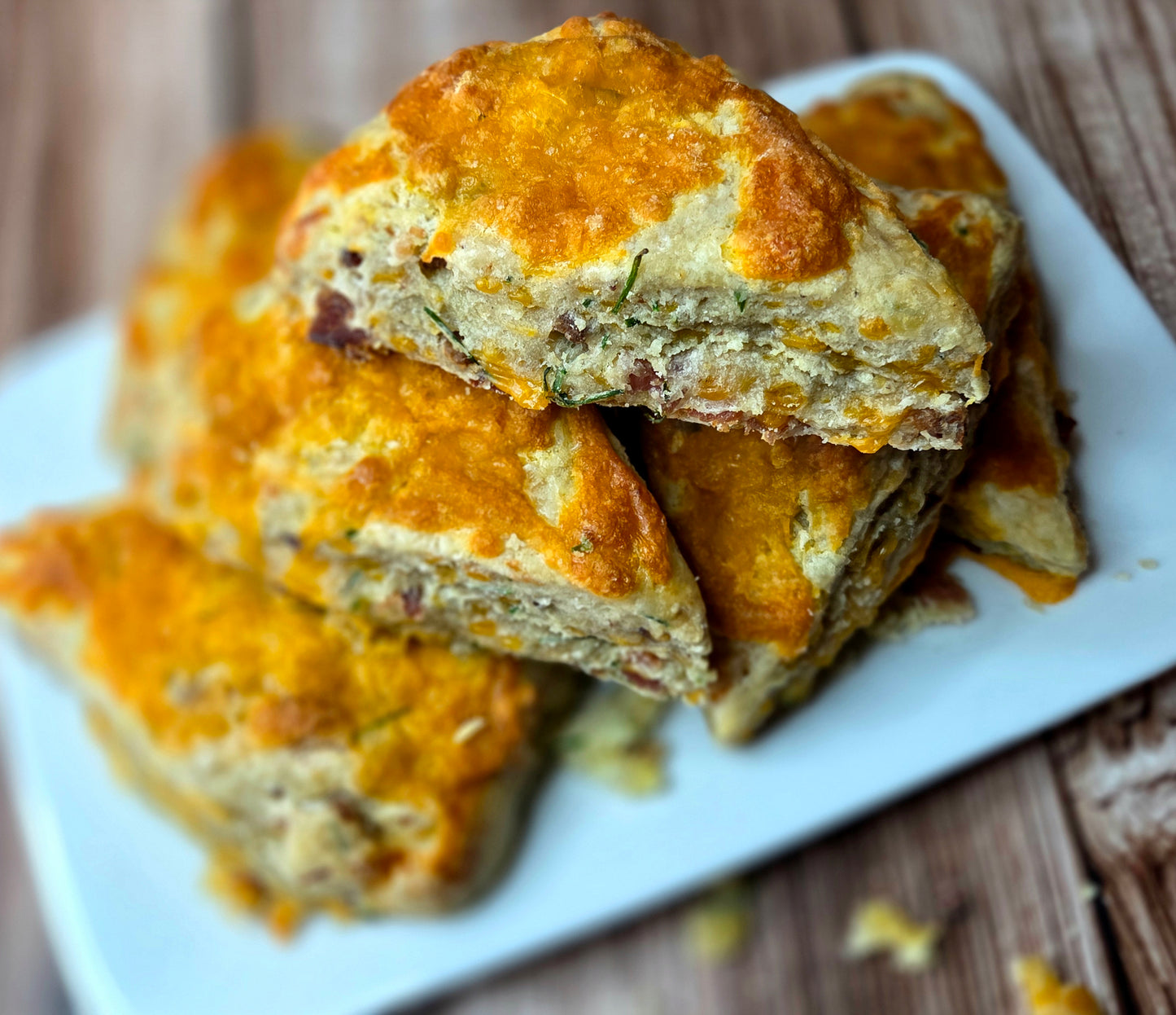 Savory Bacon, Cheddar & Chives Scones
